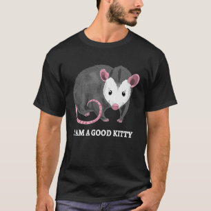 Camiseta Soy Un Buen Gato De Gato De Opossum De Kitty