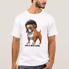 Camiseta Soy un Bulldog | Bulldog Punk Mohawk