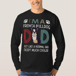 Camiseta Soy un Bulldog francés papá retro francés papá Fat