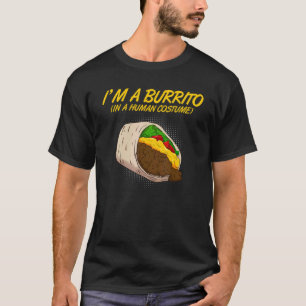Camiseta Soy un burrito en una comida rápida mexicana con d