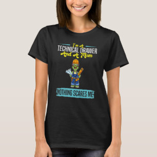 Camiseta Soy un cajero técnico y una mamá nada me asusta