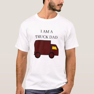 Camiseta Soy un camión de papá "Camión marrón" - Texto negr