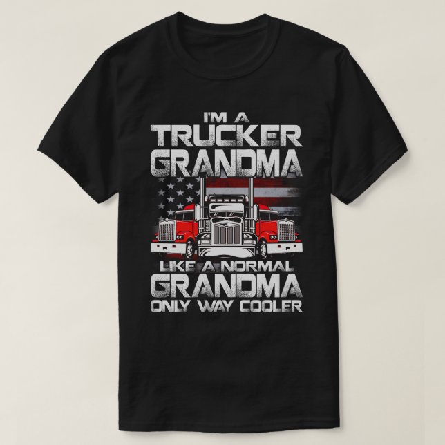 Camiseta Soy un camionero RANDMA como un grandMa normal per (Diseño del anverso)