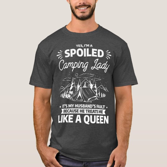 Camiseta Soy Un Campamento De Camping De Divertidas Esposas (Anverso)