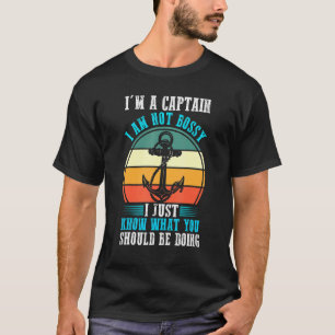 Camiseta Soy Un Capitán No Soy Mandona Embarcación Deporte