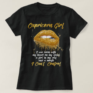 Camiseta Soy un capricornio Chica Camisas divertidas Cumple