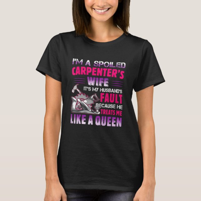 Camiseta Soy Un Carpintero Fracasado Como Esposa Es Mi Espo (Anverso)