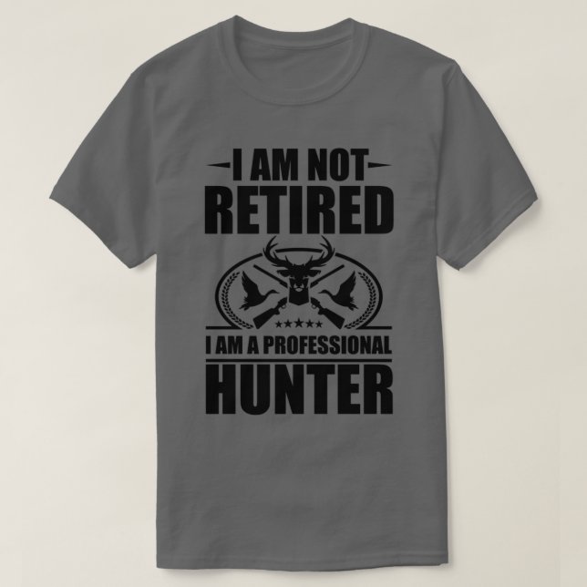 Camiseta Soy un cazador profesional (Diseño del anverso)
