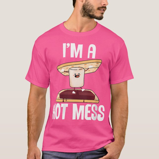Camiseta Soy Un Centro Comercial Marshmall Del Campamento S (Anverso)
