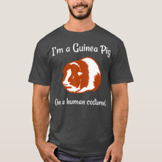 Camiseta Soy un cerdo guineano con un disfraz humano