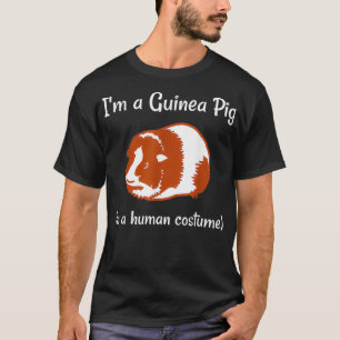 Camiseta Soy un cerdo guineano con un disfraz humano