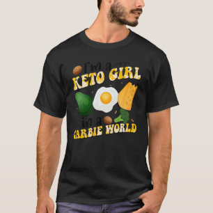 Camiseta Soy un Chica de Keto en un vegetariano mundial car