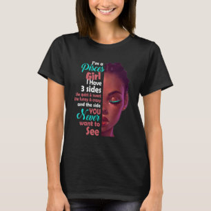 Camiseta Soy Un Chica De Pisces Tengo 3 Partes