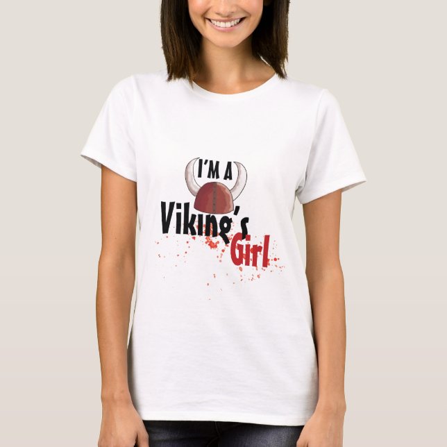 Camiseta Soy un chica de Viking (Anverso)