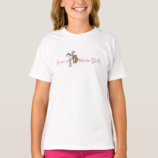 Camiseta Soy un chica del caballo (Anverso)