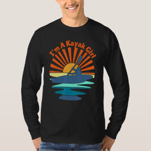 Camiseta Soy Un Chica Kayak Kayak Kayak Para Mujeres Que Re