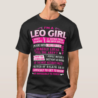 Camiseta Soy un Chica Leo Leo Cumpleaños