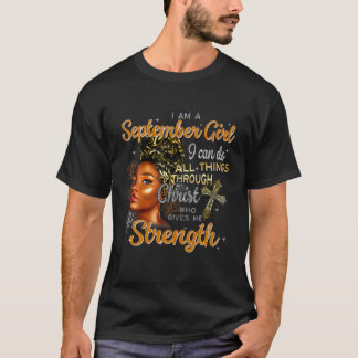 Camiseta Soy Un Chica Negro De Septiembre Puedo Hacer Todas