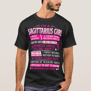 Camiseta Soy un Chica Sagittarius cumpleaños