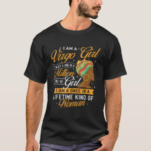Camiseta Soy Un Chica Virgo Astrología Cumpleaños Rótulo Zo