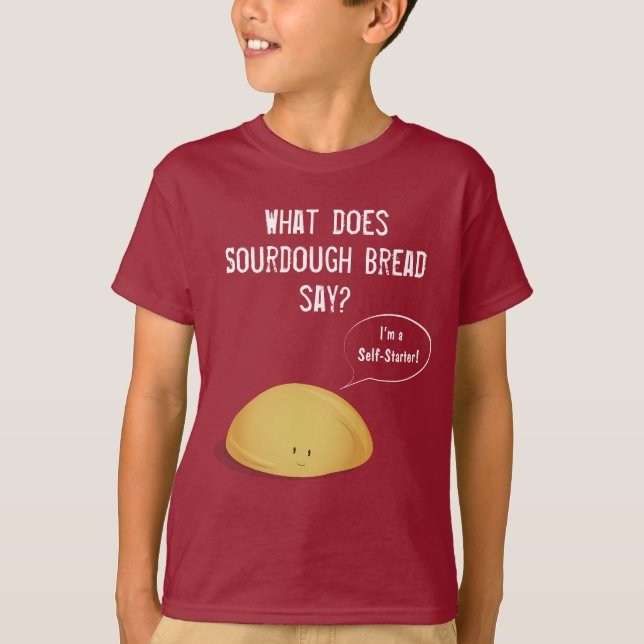 Camiseta Soy un Chiste de pan de masa autoiniciado (Anverso)