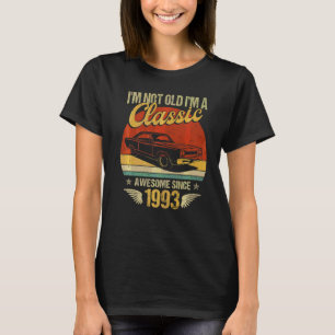 Camiseta Soy un coche clásico asombroso 1993 29º cumpleaños