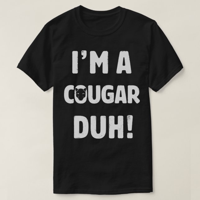 Camiseta Soy Un Cougar Duh Gran Halloween Y Navidades Gif (Diseño del anverso)