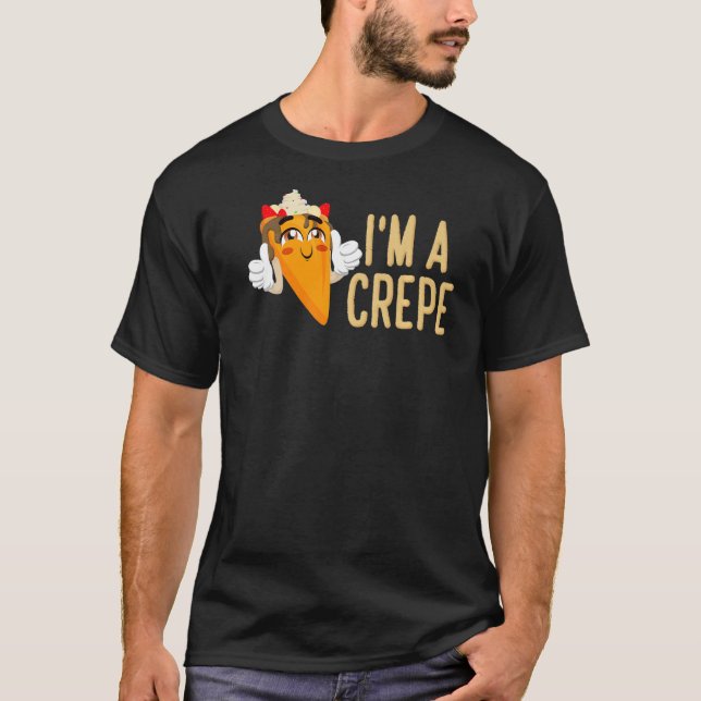 Camiseta Soy un crepe de postre francés (Anverso)