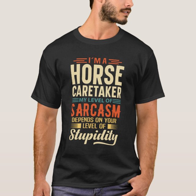 Camiseta Soy un cuidador de caballos (Anverso)