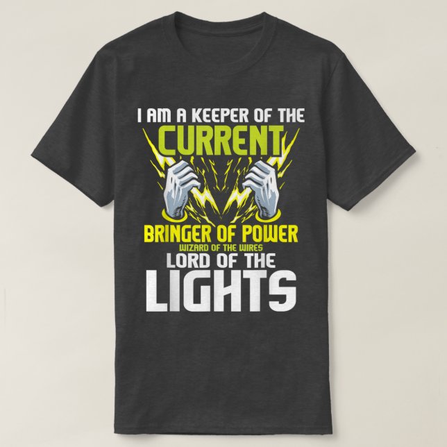 Camiseta Soy Un Cuidador Del Actual Electricista De Lineman (Diseño del anverso)