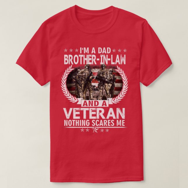 Camiseta Soy un cuñado de papá y un veterano sin miedo (Diseño del anverso)