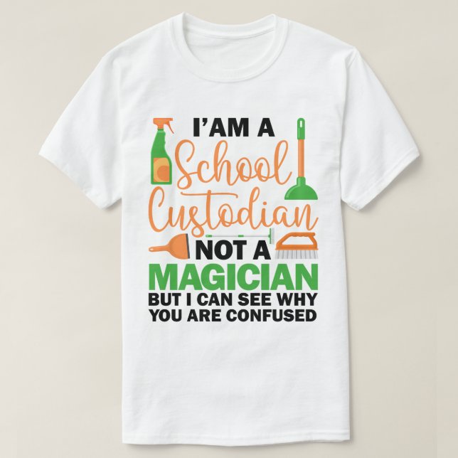 Camiseta Soy un curador de escuela Guay Sarcástico diciendo (Diseño del anverso)