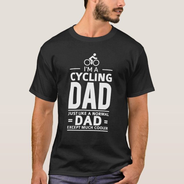 Camiseta Soy un CYCLING DAD Biker Diseño de Idea de Regalo  (Anverso)