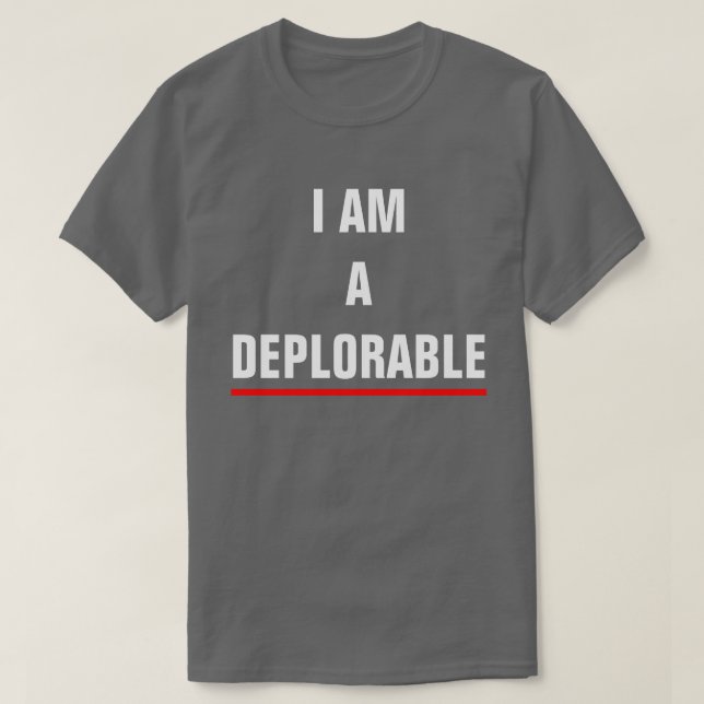 CAMISETA SOY UN DEPLORABLE (Diseño del anverso)