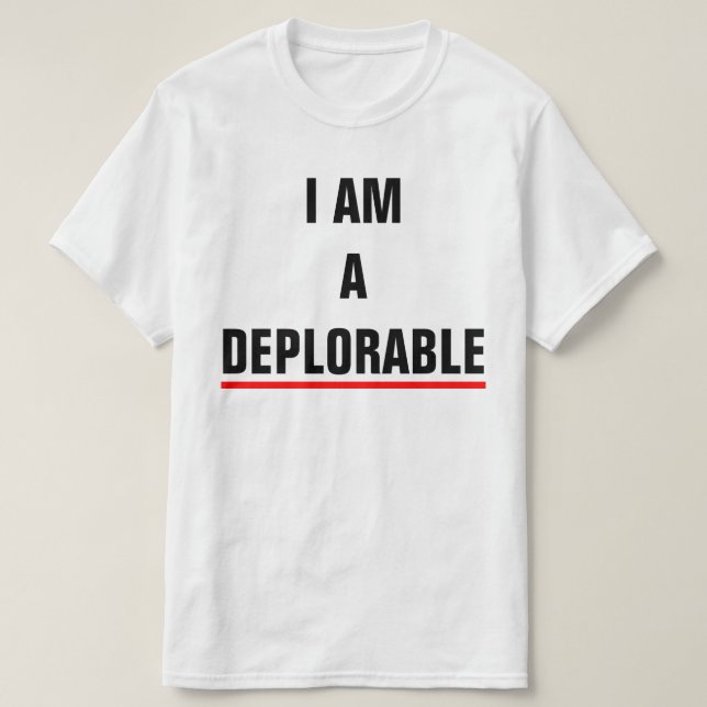 CAMISETA SOY UN DEPLORABLE (Diseño del anverso)