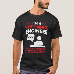 Camiseta Soy un desarrollador de software de ingeniero de s