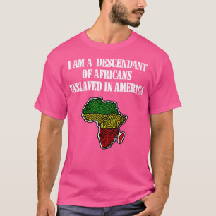 Camiseta Soy un descendiente de africanos