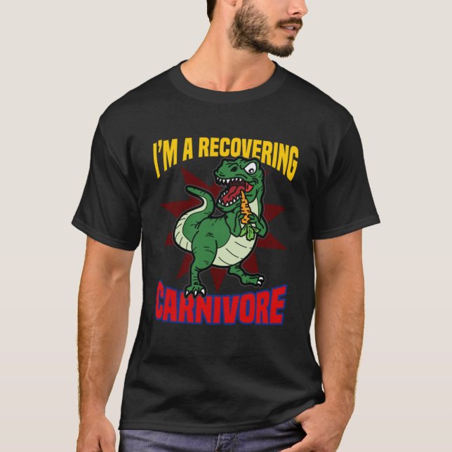 Camiseta Soy un dinosaurio de carne de Carnívoro recuperado (Anverso)