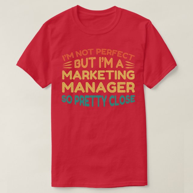 Camiseta Soy un Director de Marketing Divertido Divertido (Diseño del anverso)