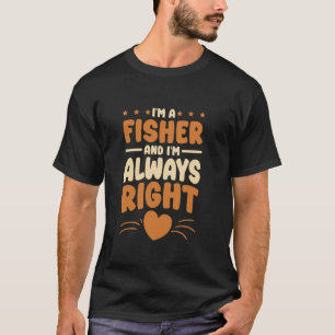 Camiseta Soy un diseño de pescador para amante de la pesca
