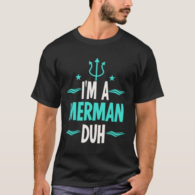 Camiseta Soy un disfraz de Halloween de Merman Duh (Anverso)
