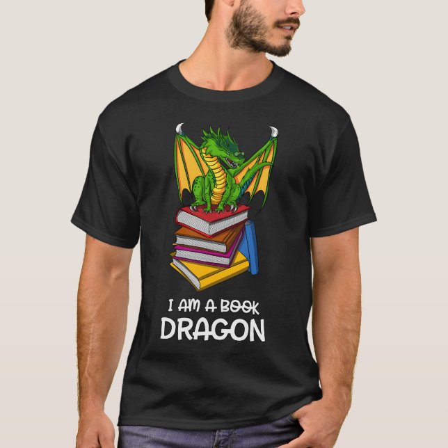 Camiseta Soy un dragón de libros (Anverso)