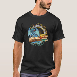 Camiseta Soy Un Dragón De Libros No Un Gusano Leyendo S