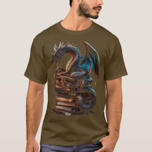 Camiseta Soy Un Dragón Del Libro No Un Gusano Divertido Lec