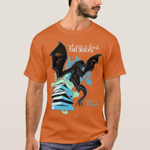 Camiseta Soy Un Dragón Del Libro No Un Gusano Divertido Lec