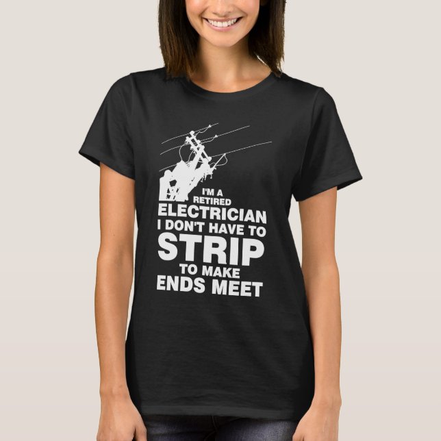 Camiseta Soy un electricista jubilado (Anverso)
