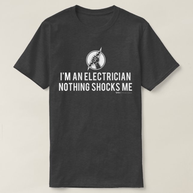 Camiseta Soy Un Electrista Nada Me Sorprende. (Diseño del anverso)