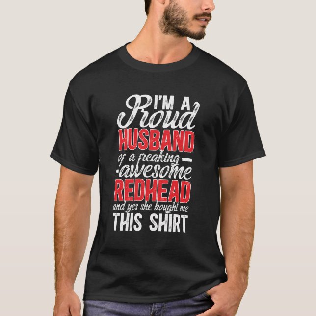 Camiseta Soy Un Esposo Orgulloso De Un Marido De La Cabeza  (Anverso)