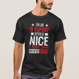Camiseta soy un experto en tecnologías de la información me