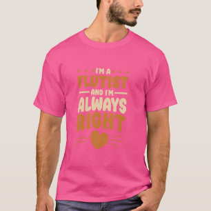 Camiseta Soy un flautista diseño para músico de amantes de 